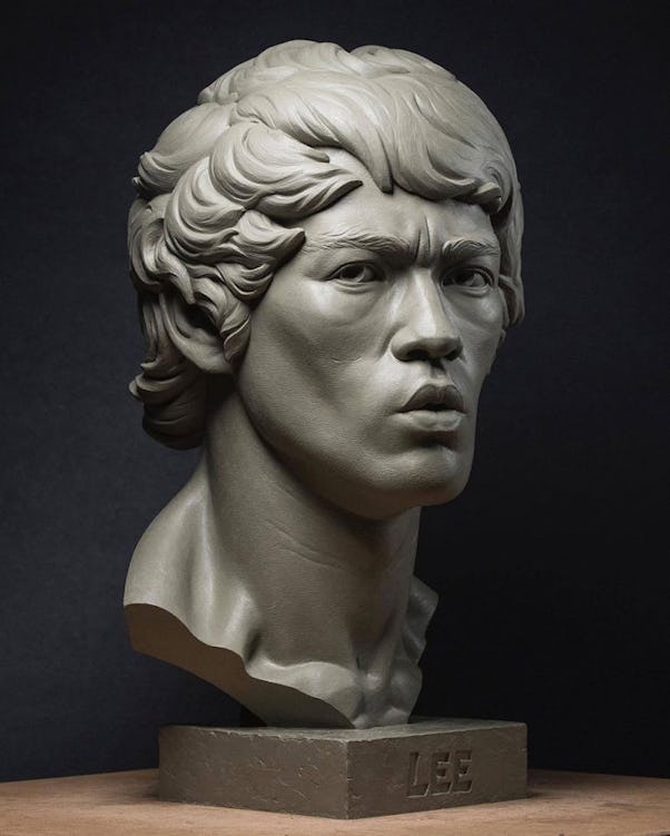 Christopher Genovese's bust of Bruce Lee